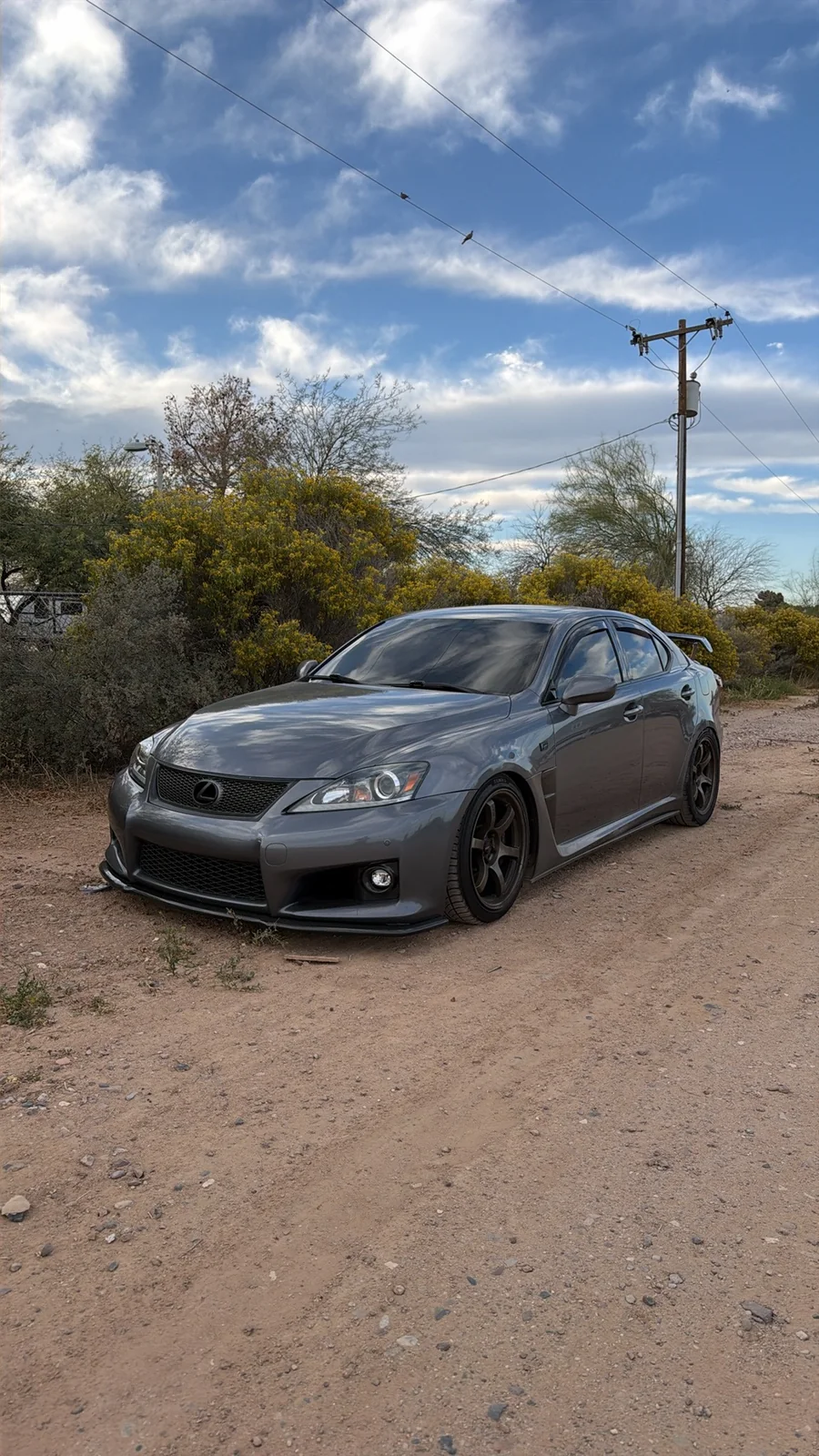 Gray Lexus performance sedan