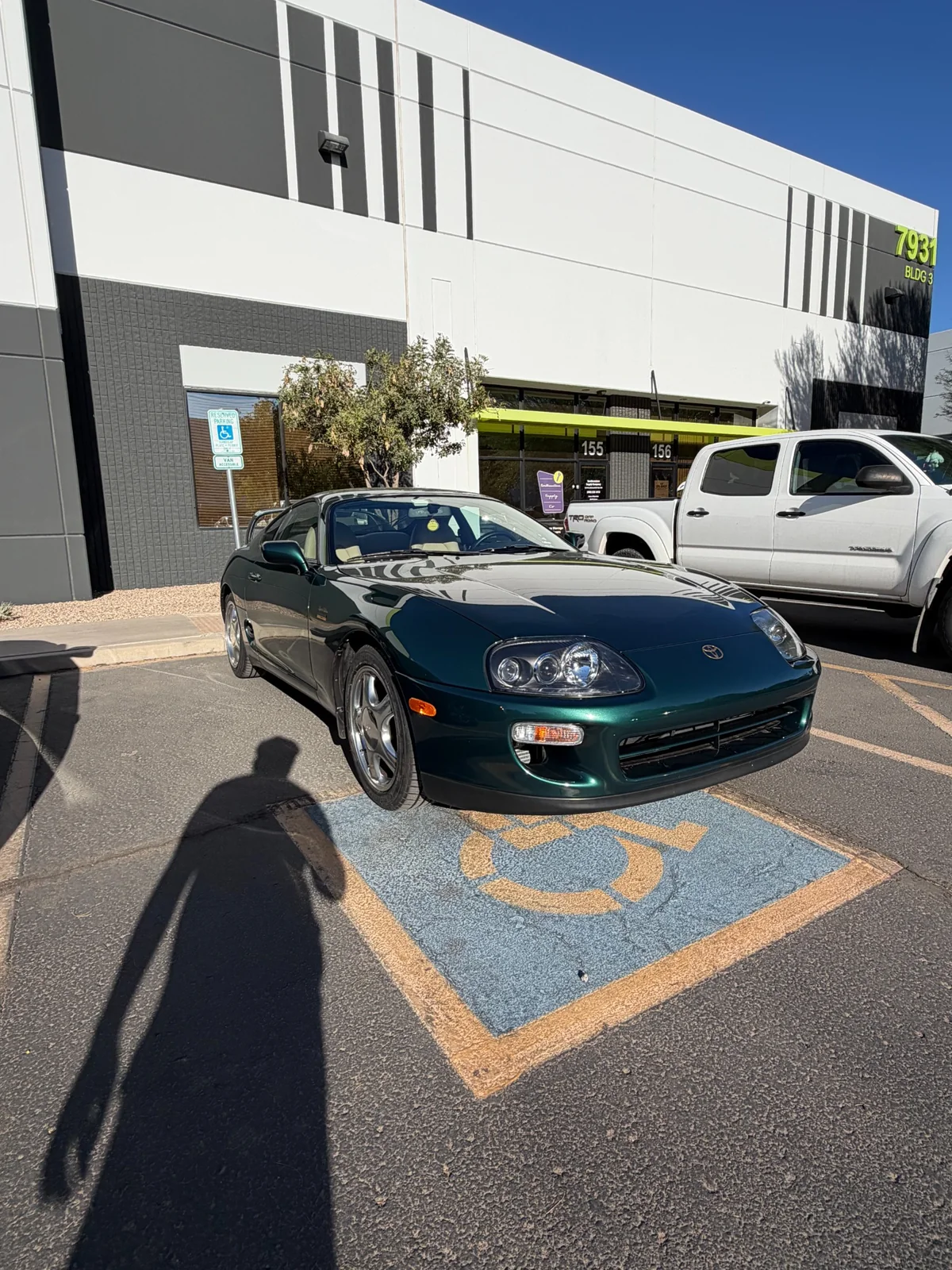Green Toyota sports car