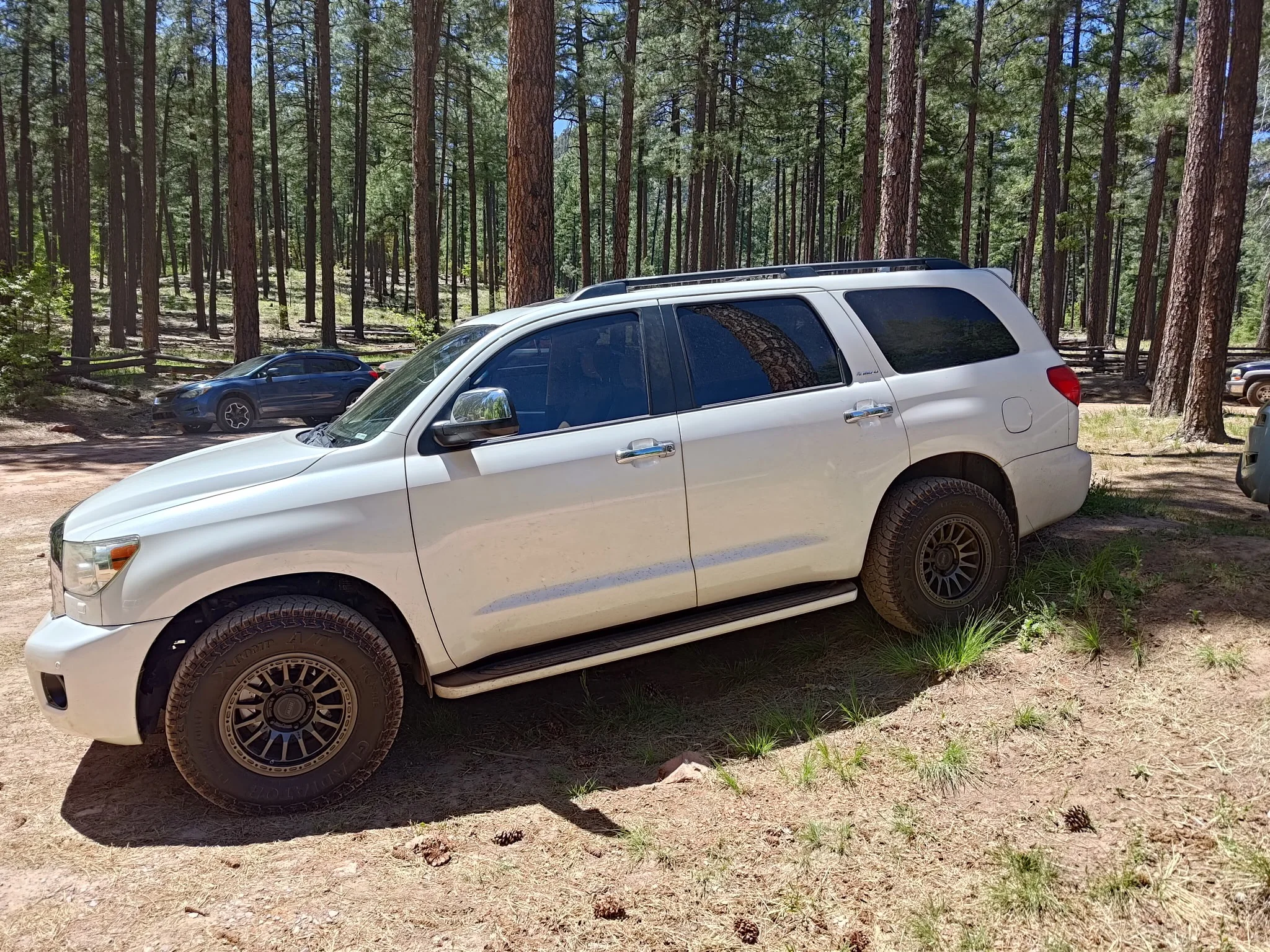 White Toyota Sequoia